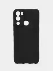Черный чехол силиконовый, матовый, для Infinix Hot 12i