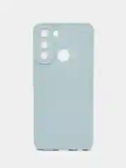 Голубой чехол для Tecno Pop 5 Lite силиконовый, матовый