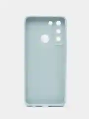 Голубой чехол для Tecno Pop 5 Lite силиконовый, матовый
