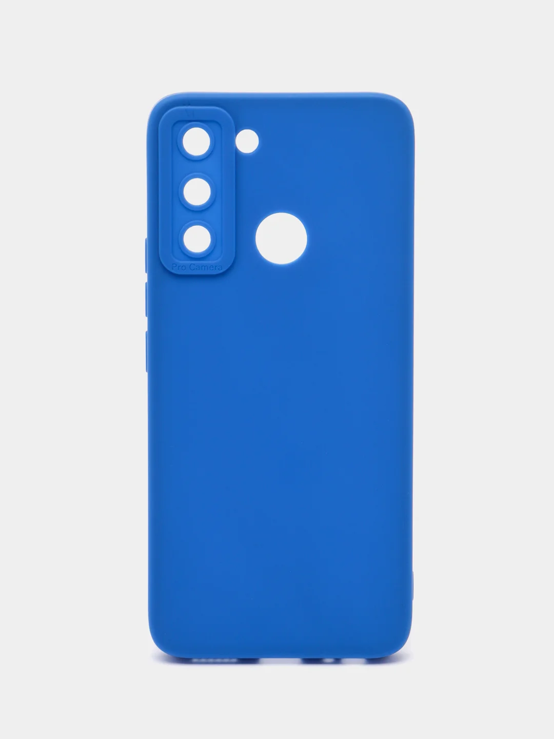 Синий чехол для Tecno Pop 5 Lite силиконовый, матовый