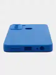 Синий чехол для Tecno Pop 5 Lite силиконовый, матовый