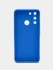 Синий чехол для Tecno Pop 5 Lite силиконовый, матовый