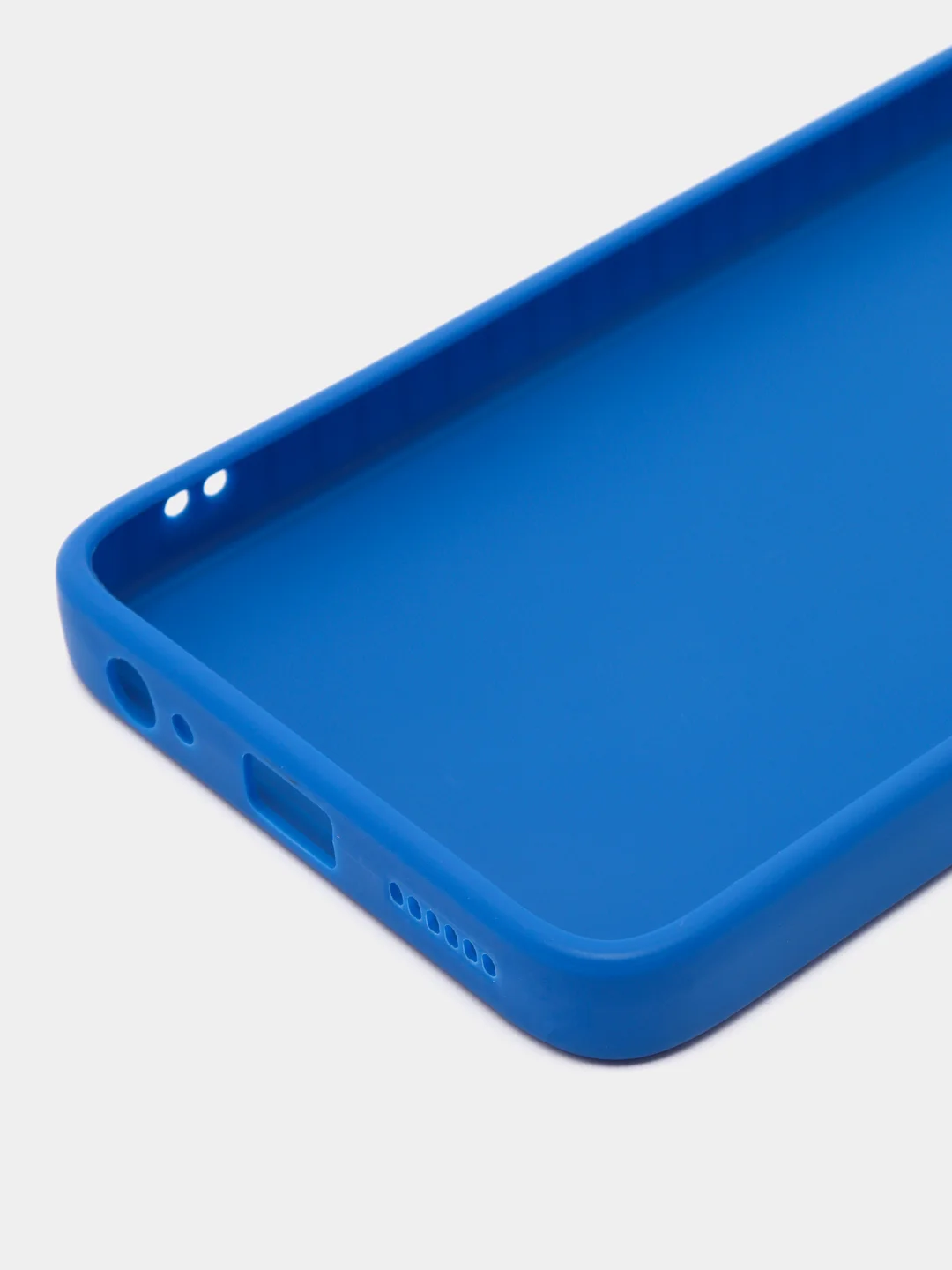Синий чехол для Tecno Pop 5 Lite силиконовый, матовый