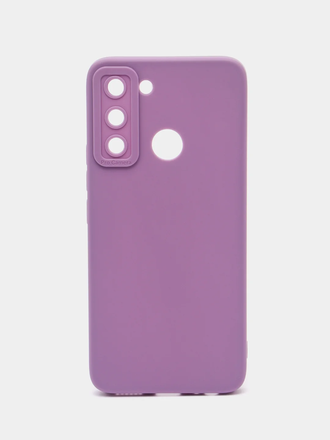 Фиолетовый чехол для Tecno Pop 5 Lite силиконовый, матовый