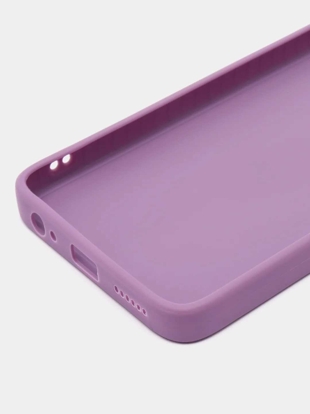 Фиолетовый чехол для Tecno Pop 5 Lite силиконовый, матовый