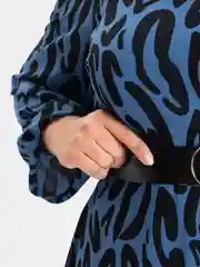 Синий платье женское, большие размеры