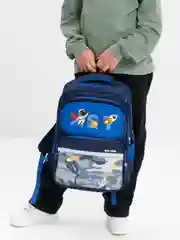 Синий рюкзак школьный