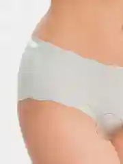 Хаки женские бесшовные трусы со средней посадкой, женские трусы