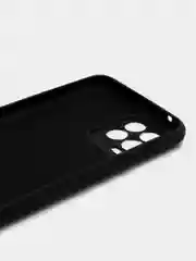 Угольный чехол Silicone Cover для Realme 8/8 Pro (Реалми 8/8 про), силиконовый