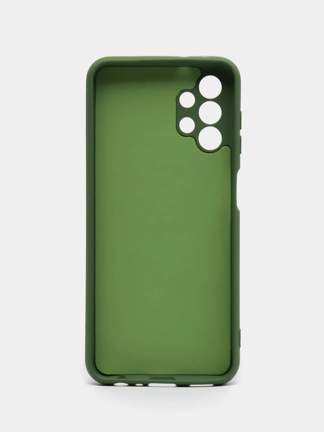 Приглушённый хаки чехол Silicone Cover для Samsung Galaxy A13, Самсунг Галакси А13 4G, силиконовый