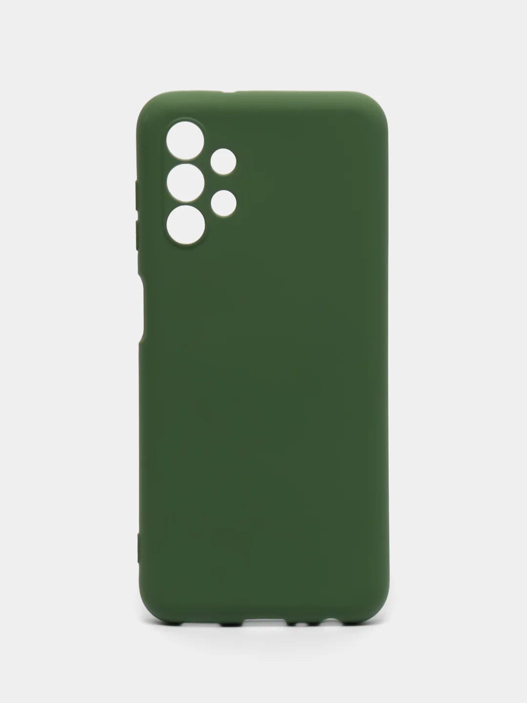 Приглушённый хаки чехол Silicone Cover для Samsung Galaxy A13, Самсунг Галакси А13 4G, силиконовый