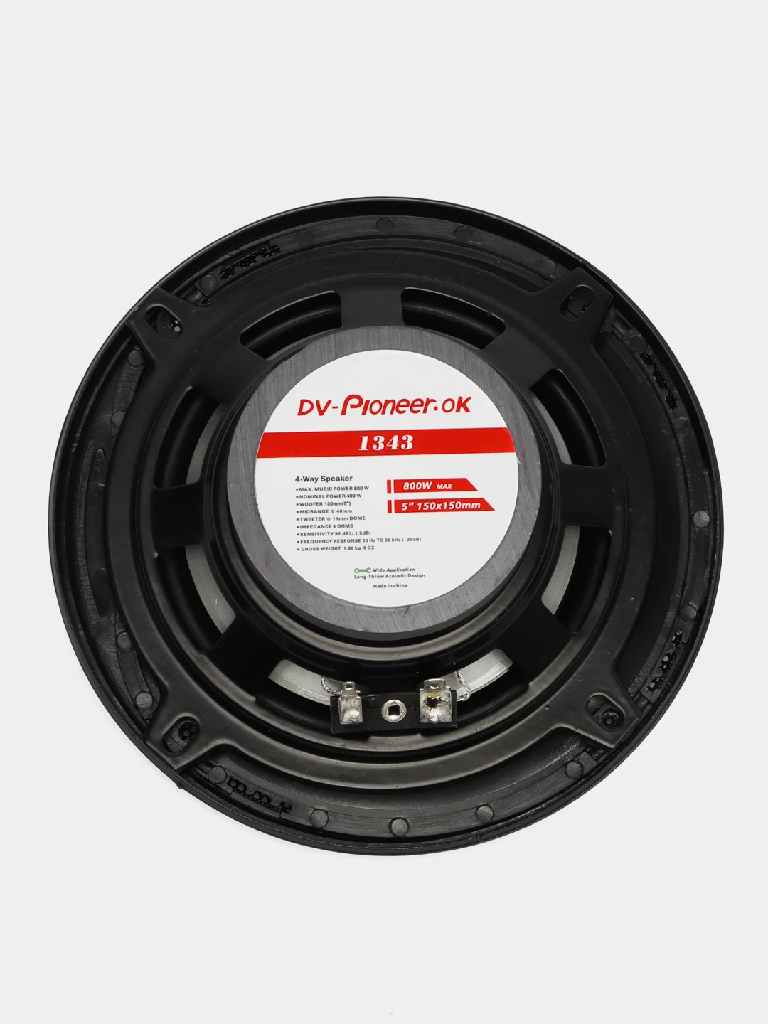 Автомобильные колонки DV-Pioneer.ok 1343 Комплект из 2 шт 130 мм, 5 дюймов, 800Вт
