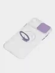 Лавандовый чехол прозрачный с подставкой iPhone 12 Pro
