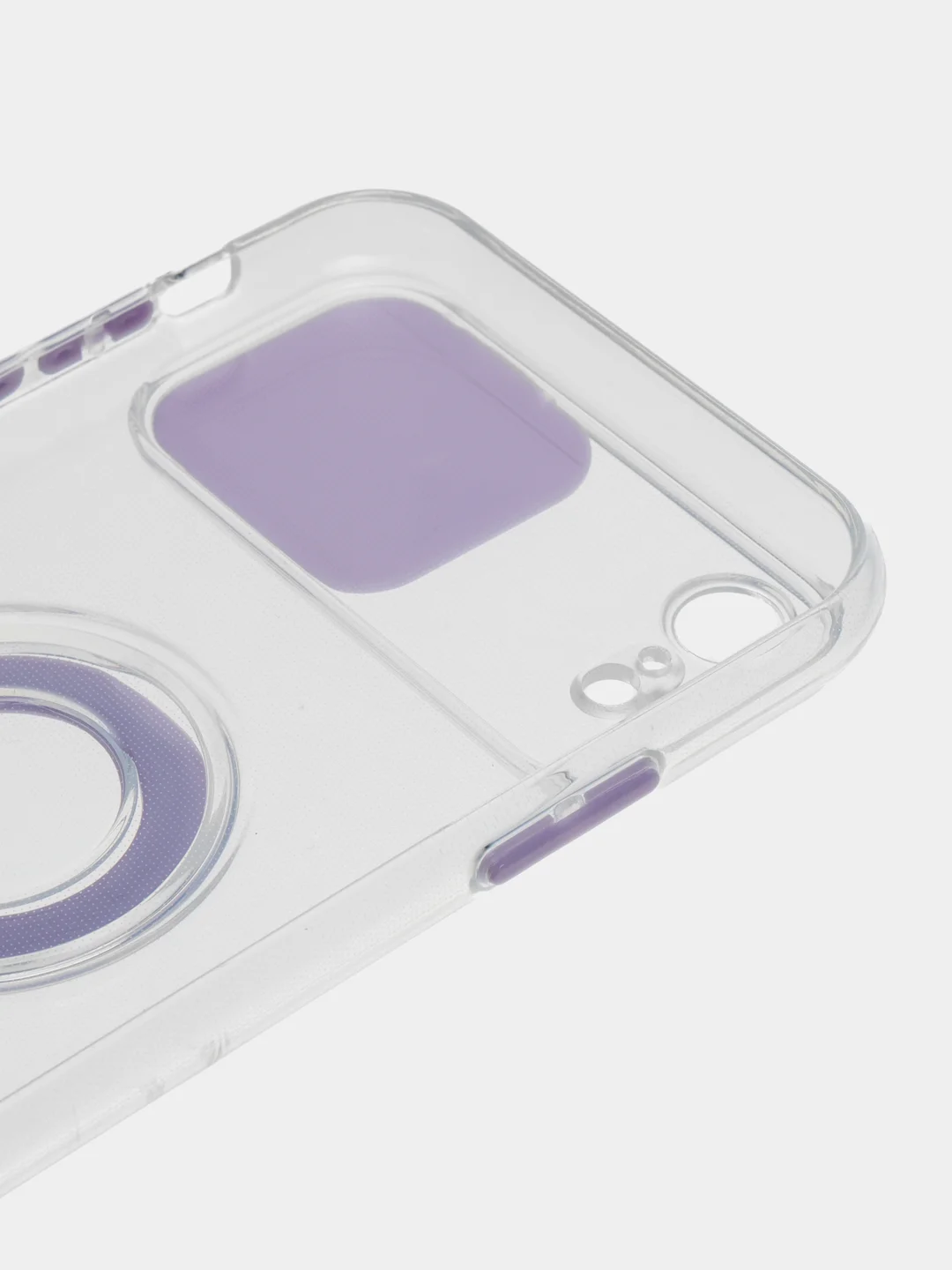 Лавандовый чехол прозрачный с подставкой iPhone 12 Pro