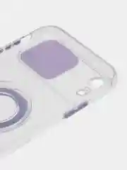 Лавандовый чехол прозрачный с подставкой iPhone 12 Pro