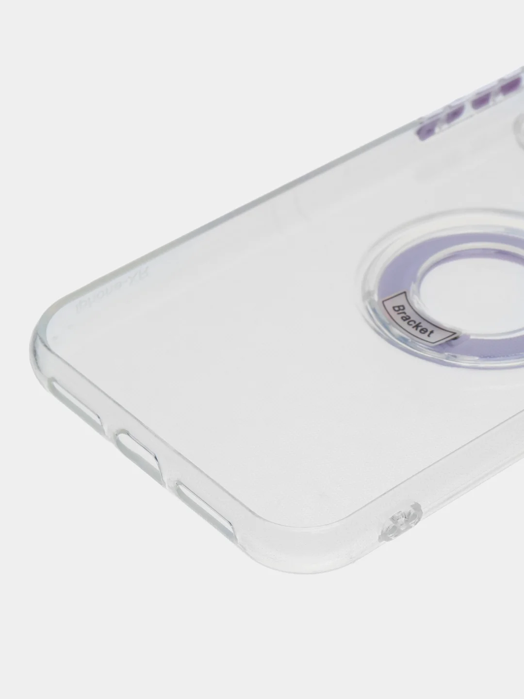 Лавандовый чехол прозрачный с подставкой iPhone 12 Pro
