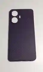 Хром чехол карбон REALME C55 с защитой камеры