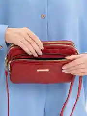 Красный сумка кросс-боди женская, через плечо