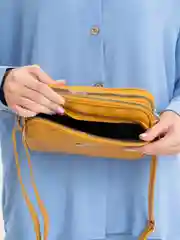 Горчичный сумка кросс-боди женская, через плечо