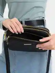 Черный сумка кросс-боди женская, через плечо
