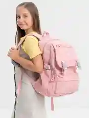Розовый рюкзак школьный для девочки, для мальчика, молодежный