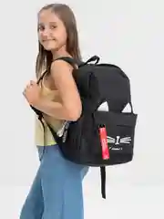 Черный школьный рюкзак, портфель для девочки, сумка спортивная