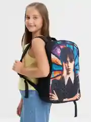 Угольный рюкзак школьный, для девочки, ранец для девочек, 4-9 класс, рюкзак Уэнсдэй, для подростков