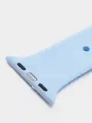 Лазурный ремешок, силиконовый, цветной, для Apple Watch, 38, 40, 42, 44, 45, 49 мм