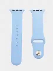 Лазурный ремешок, силиконовый, цветной, для Apple Watch, 38, 40, 42, 44, 45, 49 мм