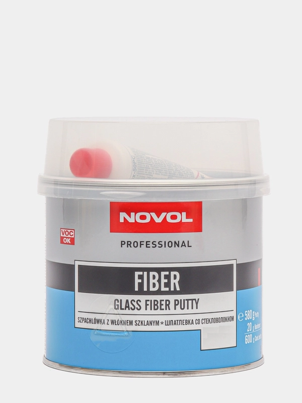 Шпатлевка Novol "Fiber" (со стекловолокном), 200 гр