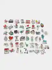 Бежевый стикеры медицинские, 50 штук