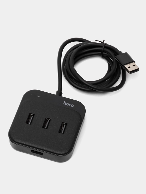 Переходник 4 в 1 hoco HB31, USB HUB 4 ПОРТА, 1.2 м, концентратор ЧЕТЫРЕ В ОДНОМ