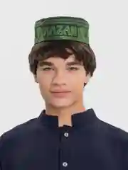 Салатовый тюбетейка мужская