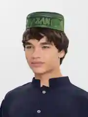 Салатовый тюбетейка мужская