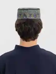 Индиго тюбетейка мужская