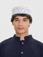 Серый тюбетейка мужская