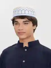Серый тюбетейка мужская