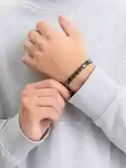 Бежевый браслет из гематита, унисекс
