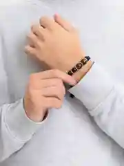 Коричневый браслет мужской