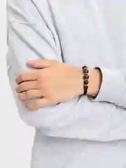 Коричневый браслет мужской