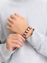 Красный бралет мусульманский из дерева, унисекс