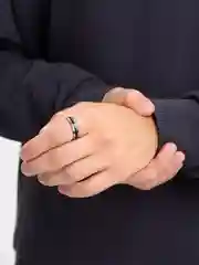 Алый кольцо мужское, стальное