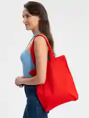 Красный холщовая сумка Avoska