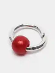 Красный пирсинг для ногтей