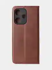 Коричневый чехол-книжка GQ для Infinix Hot 30, 4G, из искусственной кожи