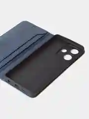 Синий чехол-книжка GQ для Infinix Hot 30, 4G, из искусственной кожи