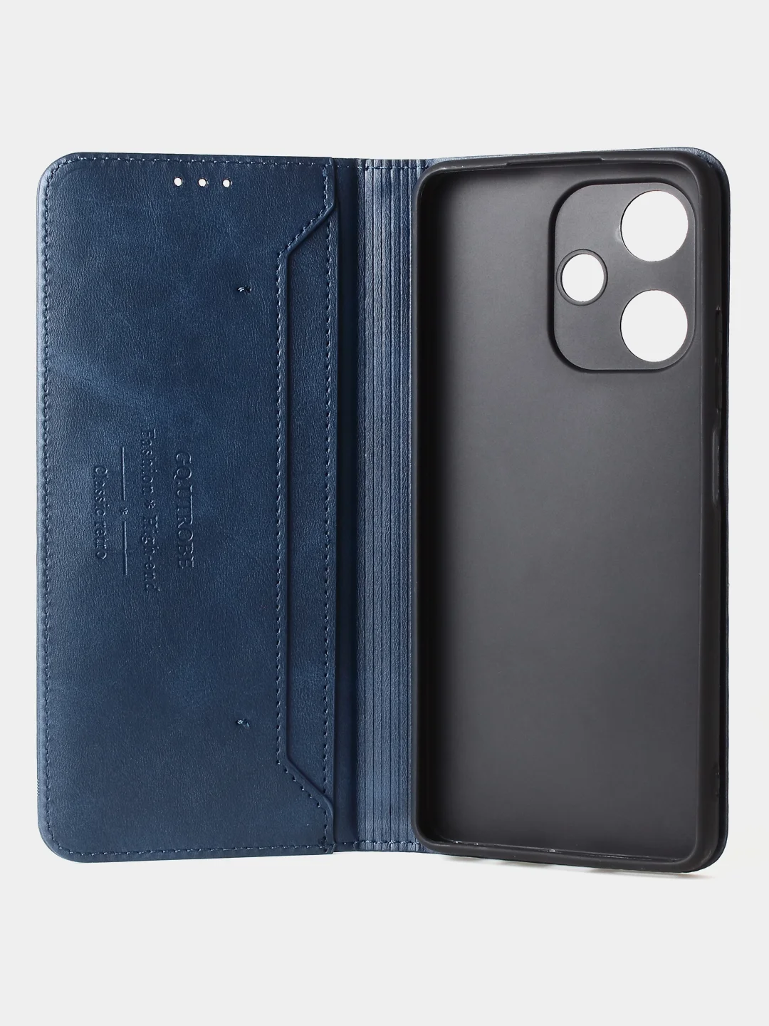 Синий чехол-книжка GQ для Infinix Hot 30, 4G, из искусственной кожи