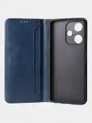 Синий чехол-книжка GQ для Infinix Hot 30, 4G, из искусственной кожи