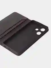 Черный чехол-книжка GQ для Infinix Hot 30, 4G, из искусственной кожи