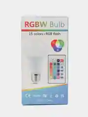Белый светодиодная лампочка RGB+W, с пультом ДУ
